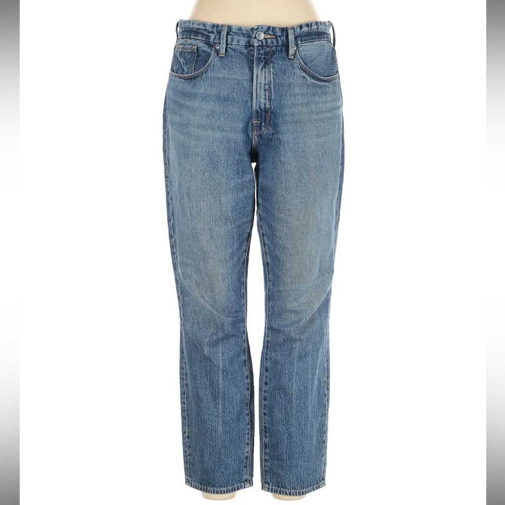 Good American Blue Straight Leg Jeans